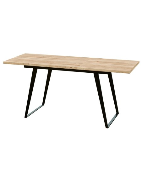 Mesa extensible metálica roble