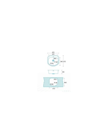 Fregadero K2 SE 47 1C de Acero inoxidable
