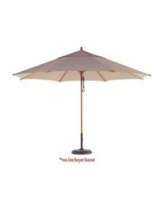 Parasol de madera 3 m redondo