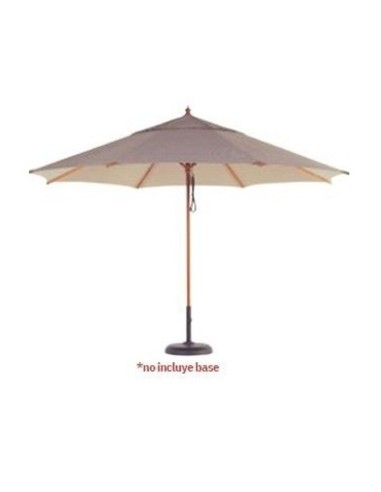 Parasol de madera 3 m redondo