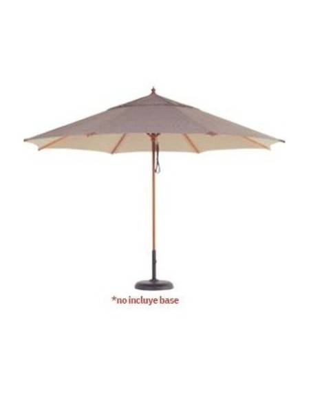 Parasol de madera 3 m redondo