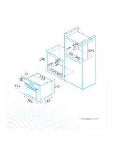 Horno estático EOE-5010 X Acero inoxidable 2