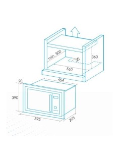 Microondas EMW-2020-I X Acero inoxidable 2