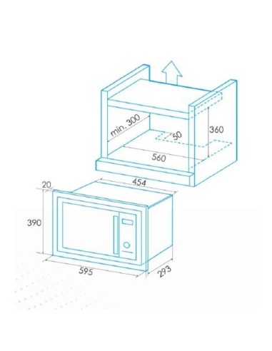 Microondas EMW-2020-I X Acero inoxidable