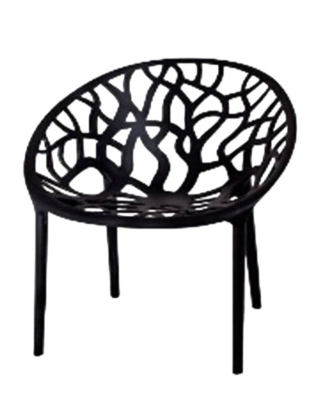 Sillón Crystal negro